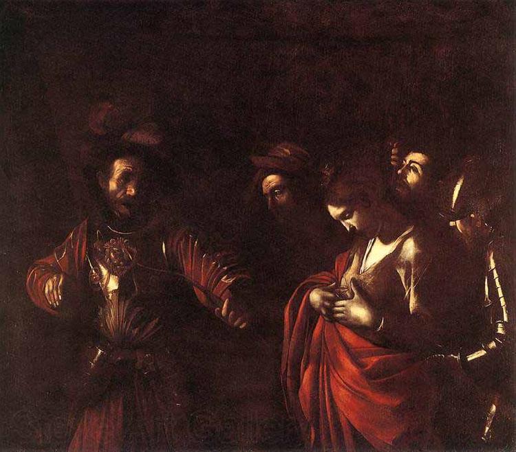 Caravaggio Martyrdom of Saint Ursula Norge oil painting art