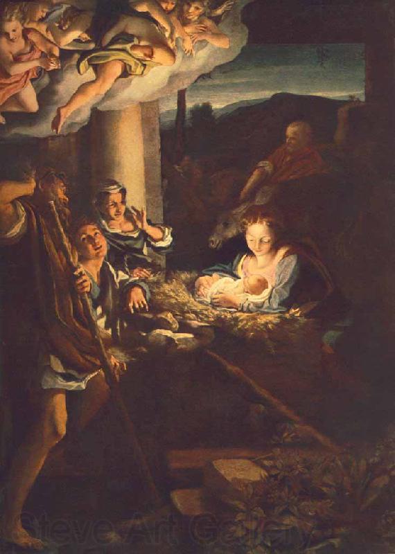 Correggio Nativity Spain oil painting art