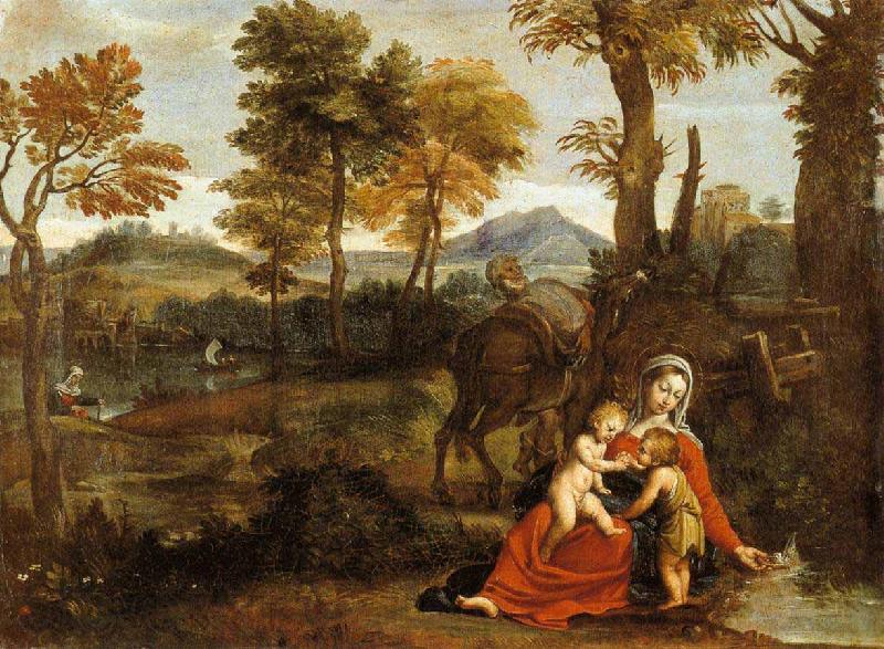 Domenichino The Rest on the Flight into Egypt Germany oil painting art