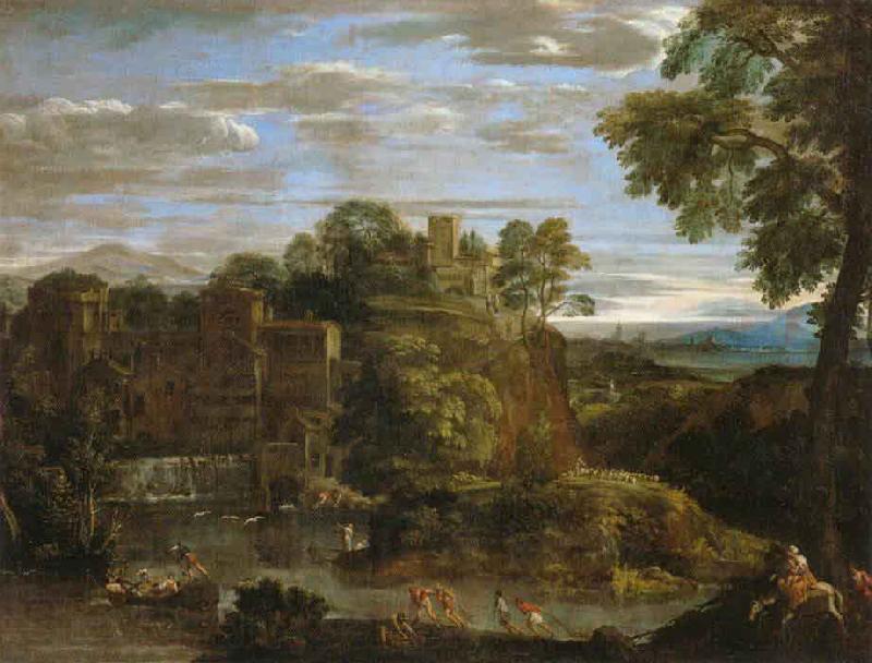 Domenichino Landscape with The Flight into Egypt Spain oil painting art