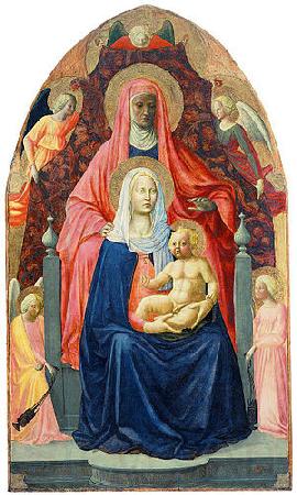 MASACCIO Virgin and Child with Saint Anne Norge oil painting art