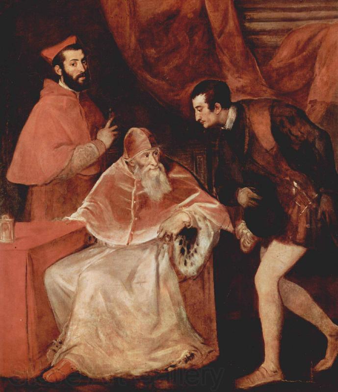 Titian Pope Paul III and his Grandsons