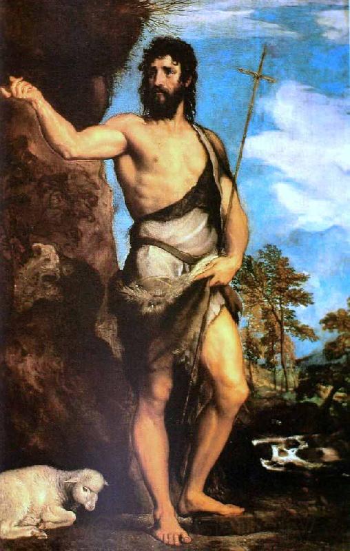 Titian Saint John the Baptist Germany oil painting art
