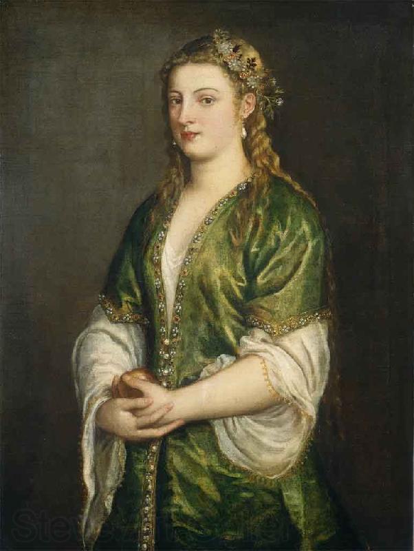 Titian Portrait of a Lady Spain oil painting art