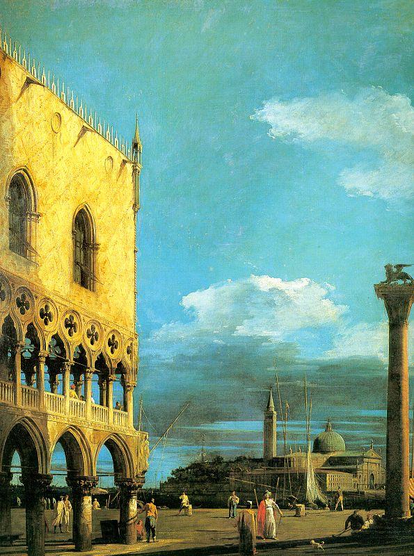 Canaletto The Piazzetta- Looking South