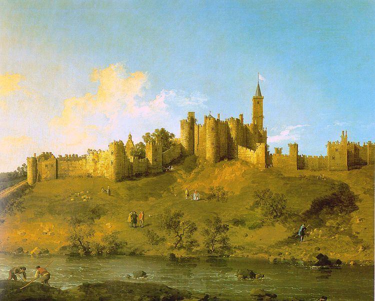 Canaletto Alnwick Castle at Northumberland Spain oil painting art