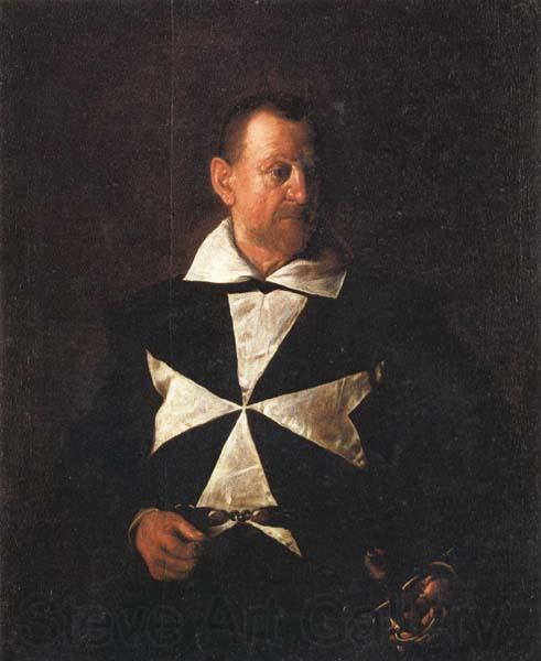 Caravaggio Portrait of a Knight of Malta Norge oil painting art