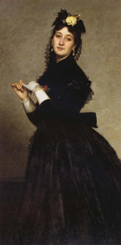 Carolus-Duran Woman with a Glove Spain oil painting art