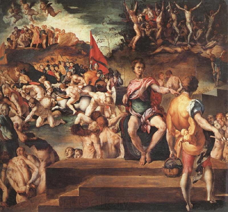 Pontormo Martydom of St.Maurice and the Theban Legions Spain oil painting art