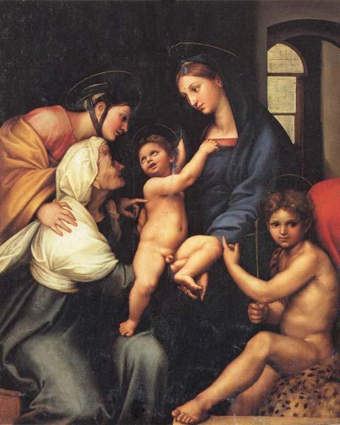 Raphael Madonna of the Cloth Norge oil painting art