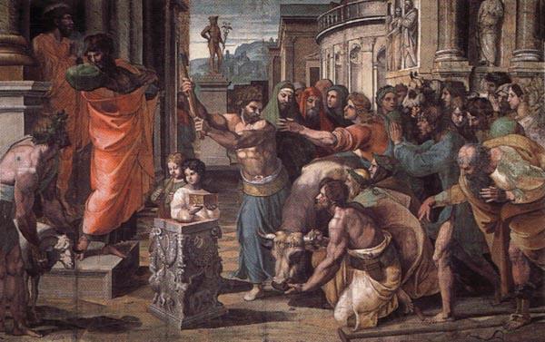 Raphael The Sacrifice at Lystra