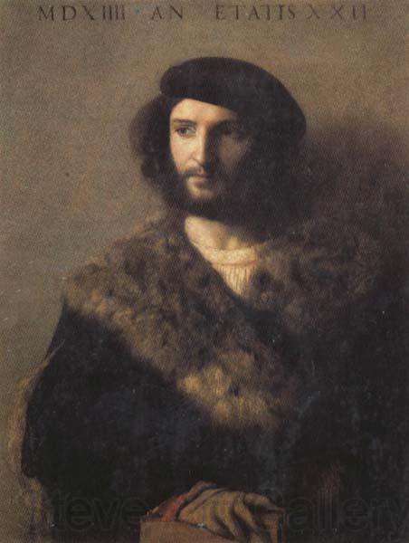 Titian Portrait of a Man Germany oil painting art