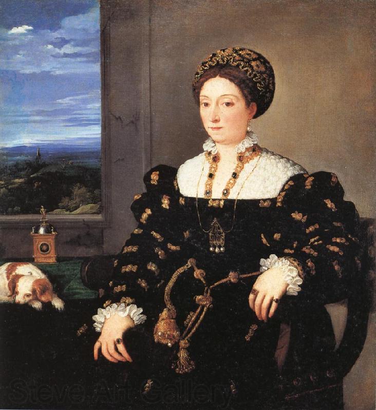 Titian Portrait of Eleonora Gonzaga della Rovere Norge oil painting art