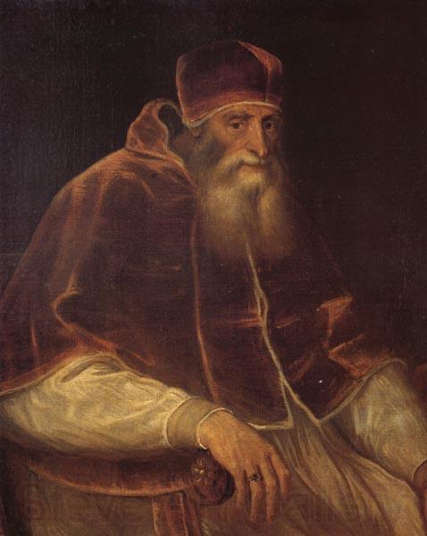Titian Pope Paul III Spain oil painting art