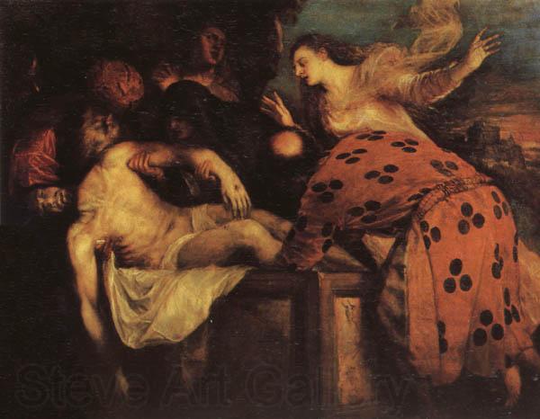 Titian The Entombment of Christ Spain oil painting art