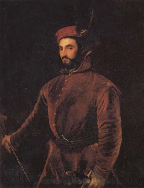 Titian Portrait of Ippolito de'Medici in a Hungarian Costume Norge oil painting art