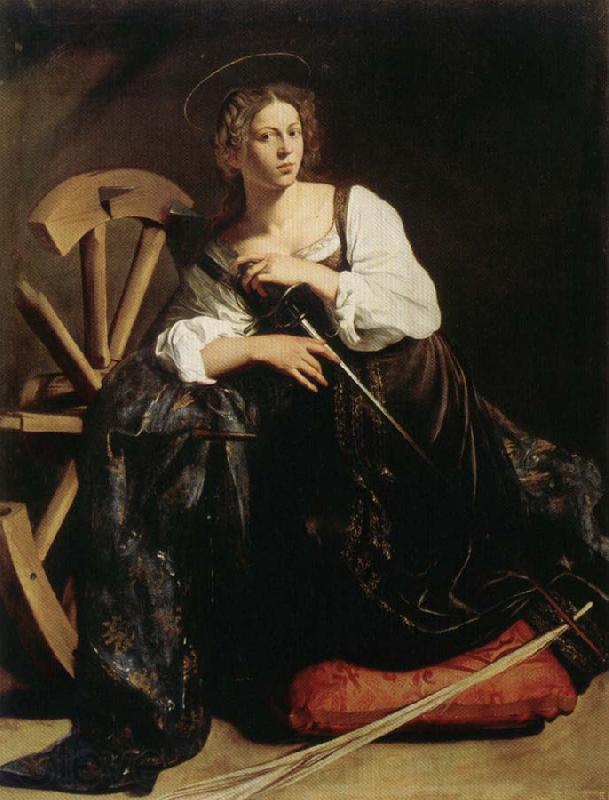 Caravaggio Saint Catherine Spain oil painting art