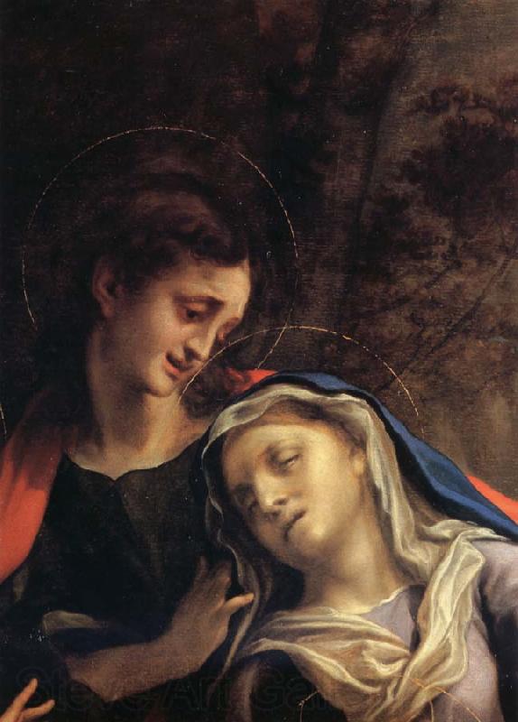 Correggio Deposition,details France oil painting art
