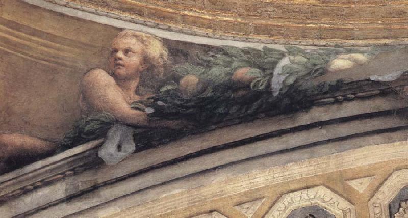 Correggio Detail of the putto to the side of the pendentive with Jerome and Matthew Norge oil painting art