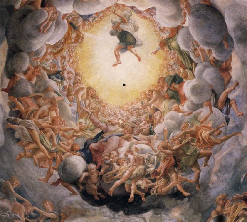Correggio Assumption of the Virgin,detail of the cupola Norge oil painting art
