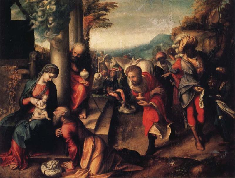 Correggio Adoration of the Magi Germany oil painting art