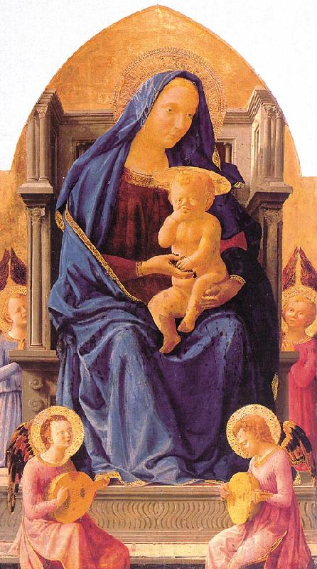 MASACCIO Madonna with Child and Angels Germany oil painting art