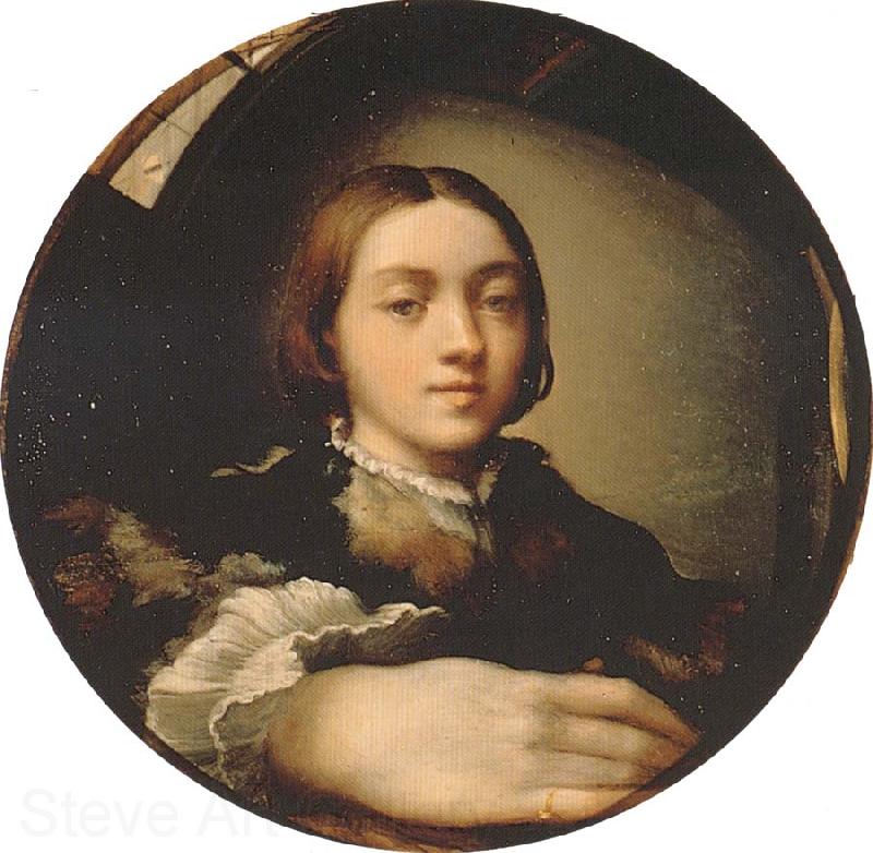 PARMIGIANINO Self-portrait in a Convex Mirror France oil painting art
