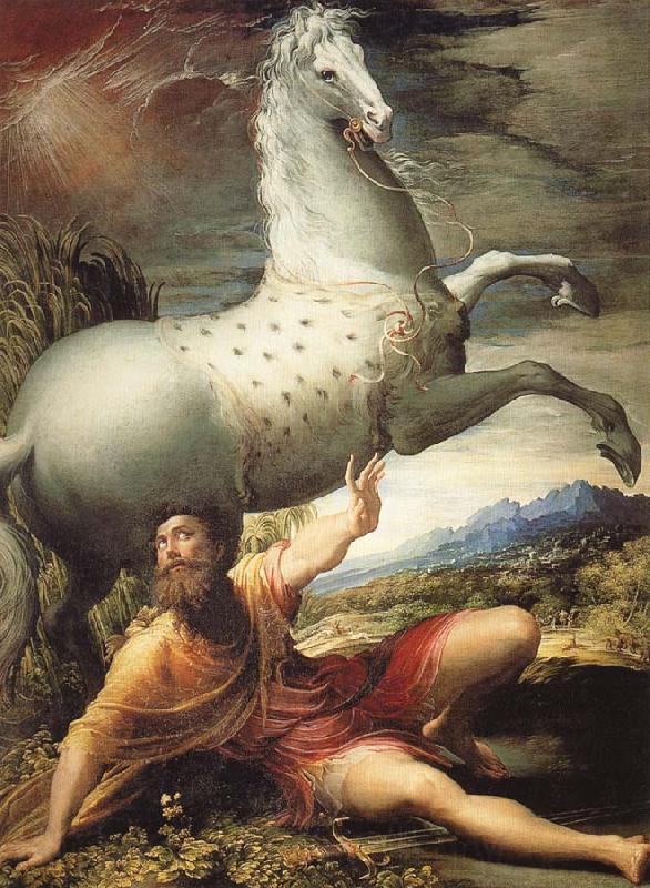 PARMIGIANINO The Conversion of St Paul Spain oil painting art
