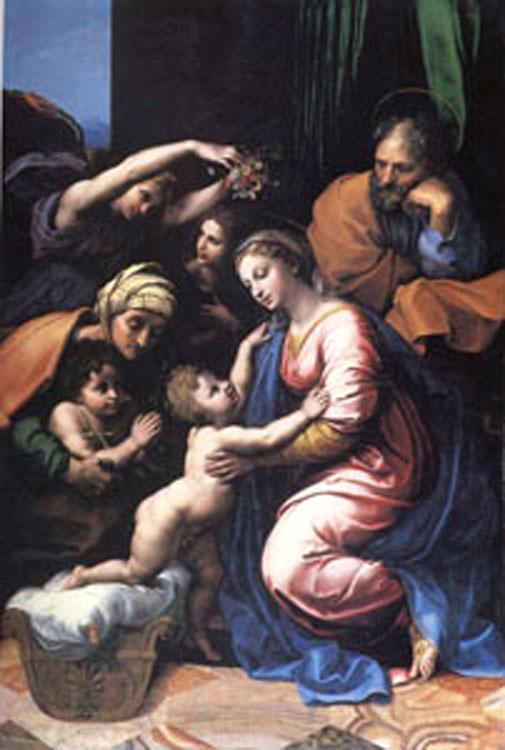 Raphael The Holy Family,known as the Great Holy Family of Francois I (mk05) Spain oil painting art