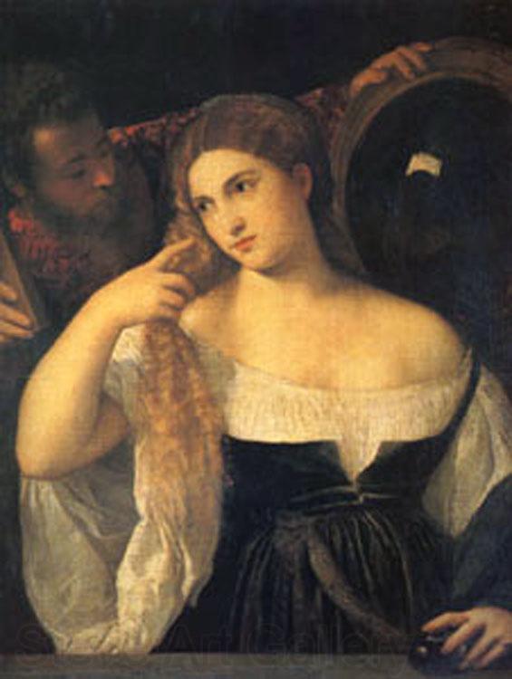 Titian A Woman at Her Toilet (mk05) Germany oil painting art
