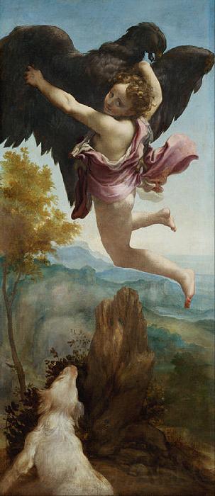 Correggio The Abduction of Ganymede (mk08) Norge oil painting art