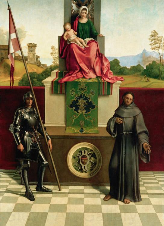 Giorgione Virgin and Child with SS Francis and Liberalis (mk08) France oil painting art