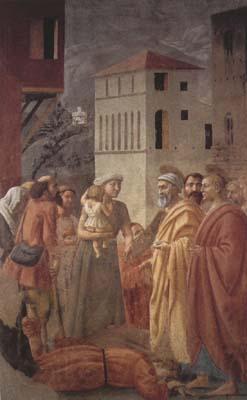 MASACCIO St Peter distributes the Goods of the Community and The Death of Ananias (mk08) Spain oil painting art