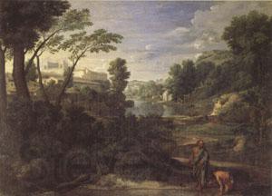 Poussin Landscape with Diogenes (mk05) Spain oil painting art