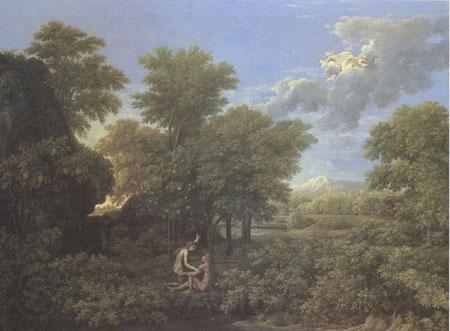 Poussin Spring or the Earthly Paradise (mk05) Norge oil painting art