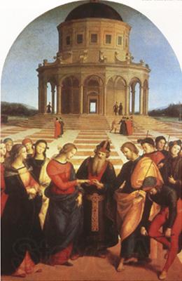 Raphael Marriage of the Virgin (mk08) Norge oil painting art