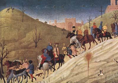 SASSETTA The Procession of the Magi (mk08) Norge oil painting art