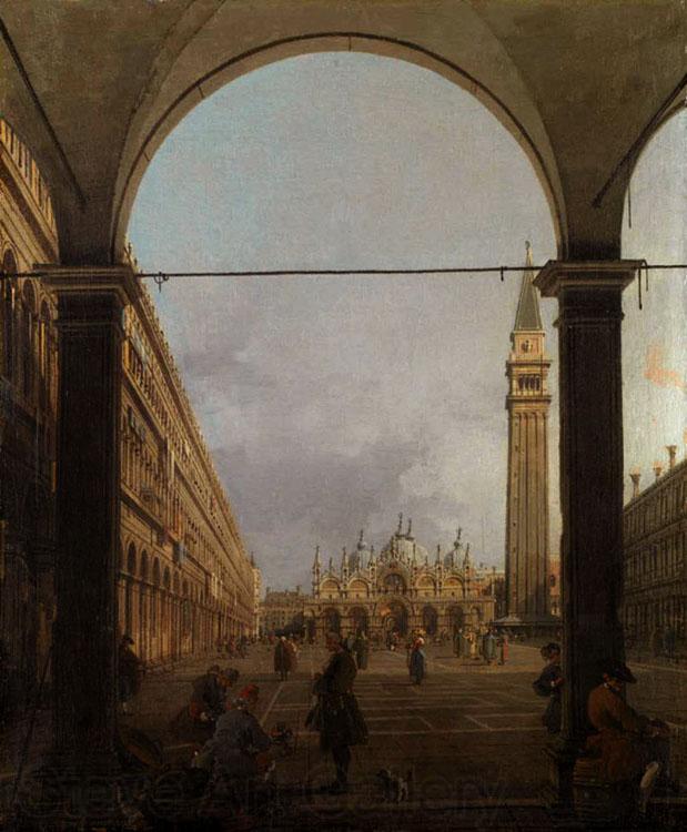 Canaletto Piazza S.Marco verso la basilica,dall'angolo nord-oves (mk21) France oil painting art