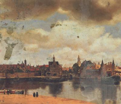 Canaletto Jan Vermeer van Delf Veduta di Delft (mk21) Norge oil painting art