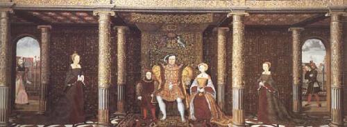 Anonymous The Family of Henry VIII (mk25) Norge oil painting art