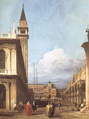 Canaletto The Piazzetta towards the Torre dell'Orologio (mk25) Norge oil painting art