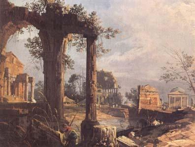 Canaletto A Caprice View with Ruins (mk25) Germany oil painting art