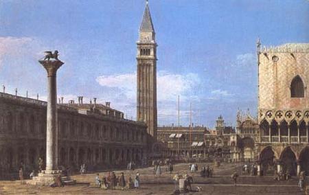 Canaletto Venice The Piazzetta towards the Torre del'Orologio (mk25) Norge oil painting art