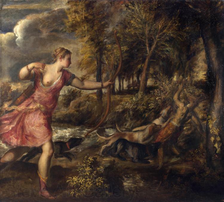 Titian The Death of Actaeon (mk25) Norge oil painting art