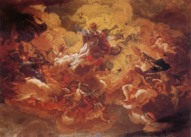 Baciccio The Apotheosis of St Ignatius Spain oil painting art