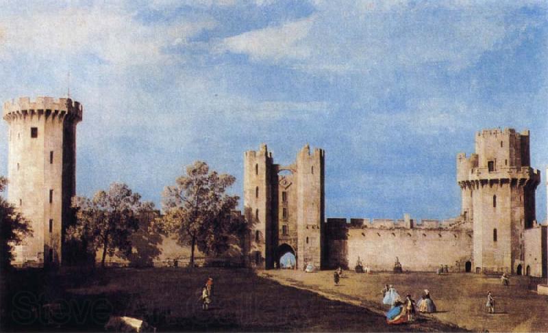 Canaletto The Courtyard of the Castle of Warwick France oil painting art