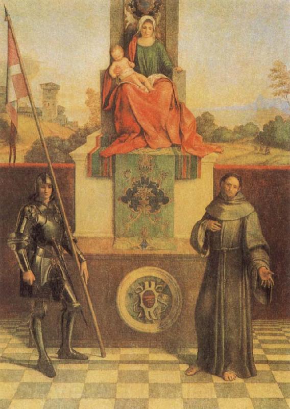 Giorgione Virgin and CHild with SS Francis and Liberalis Germany oil painting art