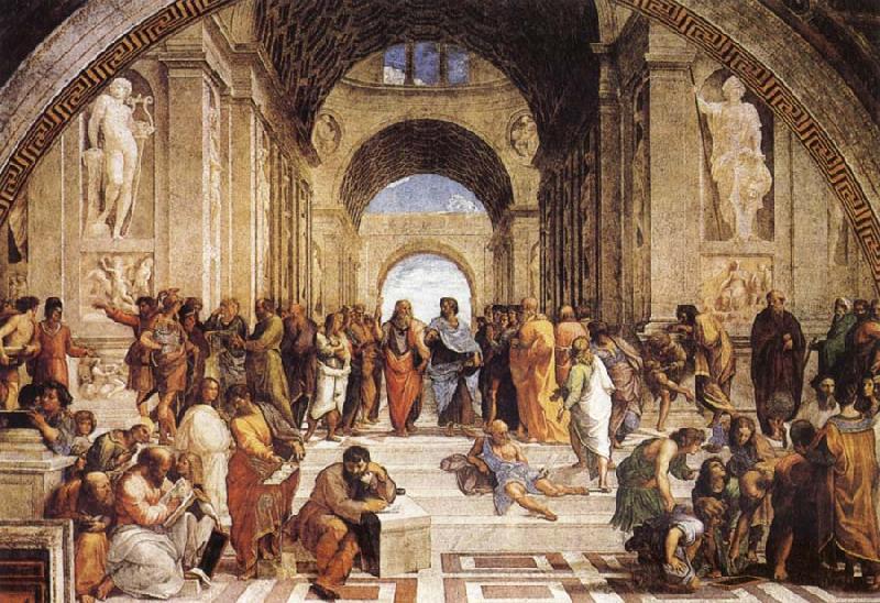 Raphael The School of Athens Norge oil painting art