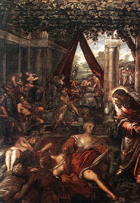 Tintoretto La Probatica Piscina France oil painting art
