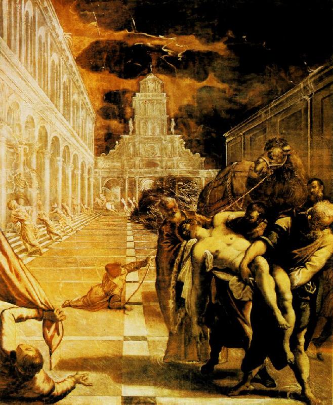 Tintoretto The Stealing of the Dead Body of St Mark France oil painting art